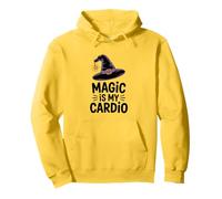 La Magia es mi diversión Cardiovascular para Halloween como Bruja Sudadera con Capucha