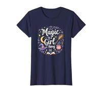 La Magia es una Cosa de Chicas: capricho Brujo para Encantadoras Camiseta, Mujer, Azul Marino, 3XL