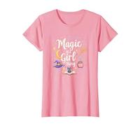 La Magia es una Cosa de Chicas: capricho Brujo para Encantadoras Camiseta, Mujer, Rosado, 3XL