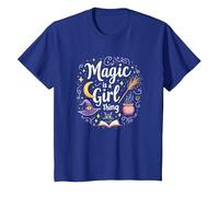 La Magia es una Cosa de Chicas: capricho Brujo para Encantadoras Camiseta, Niños, Azul Real, 6 años