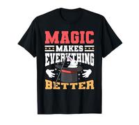 La magia hace que todo sea mejor Conejo mago en un sombrero Camiseta