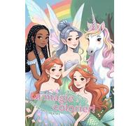 La magie à colorier! - Dessins détallés pour enfants créatifs: Un livre de coloriage magique pour enfants dès 3 ans - avec licornes, fées, princesses ... pour stimuler l’imagination et la créativité