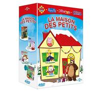 La Maison des petits - Coffret : Sam le Pompier - Volume 6 : Les préparatifs de Noël + Peppa Pig - Peppa fête Noël + Masha et Michka - 7 - Tous sur la glace + T'choupi à l'école - L'étoile de Noël