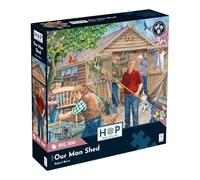 La Maison des Puzzles | Puzzle "Nuestro taller" | Ilustración: Robert Barry | Tema: Jardín y flores | Gran formato (500 piezas) | 48 x 69 cm | Fabricación ecológica