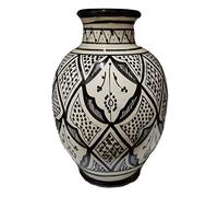 La Maison Unique Jarrón Bereber étnico marroquí cerámica terracota oriental, Jarrones Decorativos, H. 28 cm 3101221507