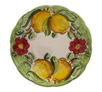 La Maison Unique: Plato hondo de 23,5 cm de cerámica vietrestre pintado a mano - Decoración "Limoni" Tradicional - Estilo costera de Amalfi - Made in Italy 2404251138