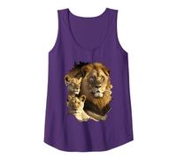 La majestuosa familia de leones en las tierras salvajes de Camiseta sin Mangas