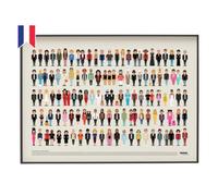 La Majorette à Moustache - Póster musical de la variedad francesa - Póster musical, idea de regalo original, decoración de pared 50 x 70 cm - Fabricado en Francia - Se entrega en tubo de cartón