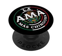 La Mama Mas Chingona Spanish Latinx Funny Mexican Saying PopSockets PopGrip Adhesivo