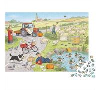 La mañana del Caos del Cartero Pat Puzzle De Madera Impermeable Puzzles De 1000 Piezas para Adultos Colorido Rompecabezas Juegos Educativos