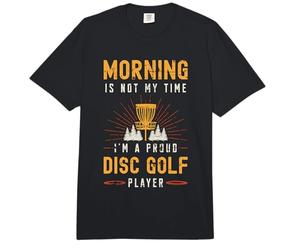 La mañana no es mi Momento Soy un Amante del Disc Golf, Jugador de Disc Golf Comfort Colors Adult Heavyweight T-Shirt