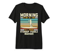 La mañana no es mi Momento, Soy un Orgulloso practicante de Remo para Practicar Deportes acuáticos Camiseta Premium