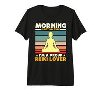La mañana no es mi Momento, Soy un Orgulloso sanador de Chakras y Amante del Reiki Camiseta Premium