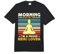 La mañana no es mi Momento, Soy un Orgulloso sanador de Chakras y Amante del Reiki Comfort Colors Adult Heavyweight T-Shirt