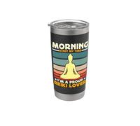 La mañana no es mi momento, soy un orgulloso sanador de chakras y amante del Reiki Vaso térmico de acero inoxidable de doble pared