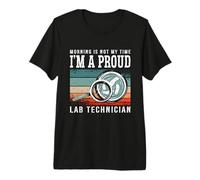 La mañana no es mi Tiempo Científico de Laboratorio Técnico de Laboratorio Camiseta Premium