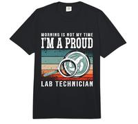 La mañana no es mi Tiempo Científico de Laboratorio Técnico de Laboratorio Comfort Colors Adult Heavyweight T-Shirt