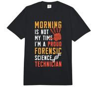 La mañana no es mi Tiempo Científico forense Ciencia forense Comfort Colors Adult Heavyweight T-Shirt