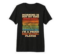 La mañana no es mi Tiempo Jugador de Voleibol Voleibol Playa Camiseta Premium