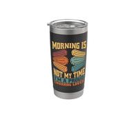 La mañana no es mi tiempo, soy un amante de los churros mexicanos Vaso térmico de acero inoxidable de doble pared