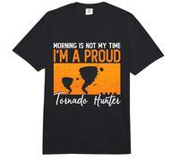 La mañana no es mi Tiempo Soy un Cazador de tornados Persiguiendo tormentas Comfort Colors Adult Heavyweight T-Shirt