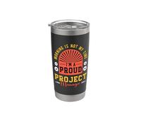 La mañana no es mi tiempo, soy un jefe de proyectos Scrum Master Vaso térmico de acero inoxidable de doble pared