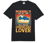 La mañana no es mi Tiempo Soy un Orgulloso Amante de la Tarta de Queso de Panadero Comfort Colors Adult Heavyweight T-Shirt