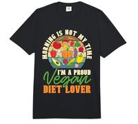 La mañana no es mi Tiempo Soy un Orgulloso veganismo Amante de la Dieta Vegana Comfort Colors Adult Heavyweight T-Shirt