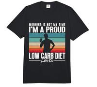 La mañana no es mi Tiempo, Soy una Dieta cetogénica Orgullosa Dieta Baja en carbohidratos Comfort Colors Adult Heavyweight T-Shirt