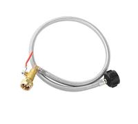 La manguera adaptador de repuesto de gas propano de 3 pies es ideal para rellenar botellas de gas propano de 1 libra.