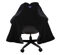 La manta original para silla de oficina de SnuggleBack; acogedora y cómoda envoltura para silla de escritorio de oficina que se fija para un calor cómodo y manos libres. Mantente caliente en invierno