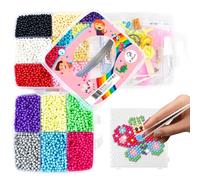La Manuli 12000 Cuentas PERLAS DE AGUA Caja XL - 12 COLORES Juego Completo + ACCESSORIES + 3 PLANTILLAS compatibles con Aqua Sticky Beads