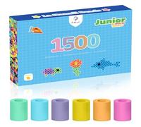 La Manuli Cuentas para Planchar 10mm Grandes - 1500 Piezas XL Cuentas Creativas para Niños 3+, Set de Recarga