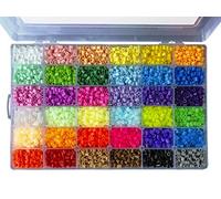 La Manuli Cuentas para Planchar - 11000 Piezas Fuse Beads - 36 Colores - Midi 5mm - para DIY Manualidades Manualidad