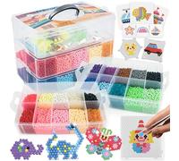 La Manuli Juego de Recarga de Perlas de Agua, 20 Colores, 24000 Unidades, Perlas Adhesivas para niños, Perlas mágicas, Perlas de Agua para Manualidades, Accesorios para Principiantes, Juguetes para