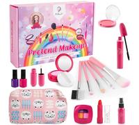 La Manuli Maquillaje para Niñas - Set de Cosmética Falsa para Niños, Hipoalergénico, Tocador, Regalo de Princesa para Niñas, Cumpleaños y Navidad de para Niñas 3 4 5 6 7 8 Años