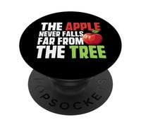 La Manzana Nunca Cae lejos del árbol Manzana PopSockets PopGrip Adhesivo