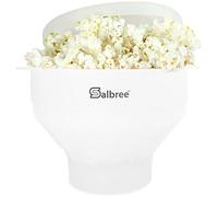 La máquina original Salbree plegable de silicona para hacer palomitas de maíz para microondas, cuenco para microondas con capacidad para 16 tazas, utiliza aire caliente y aceite siempre opcional, la