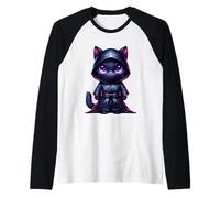 La Maravilla cósmica del Gato Encapuchado de Galaxy Eyes Camiseta Manga Raglan