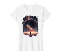 La Maravilla galáctica cósmica en el Espacio Exterior Camiseta gráfica económica, Mujer, Blanco, XS