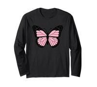 La mariposa rosa sueña en grande Manga Larga