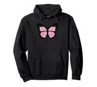 La mariposa rosa sueña en grande Sudadera con Capucha