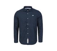 La Martina Camisa 'MBC016' azul oscuro / blanco L azul oscuro / blanco