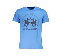 La Martina Camiseta de algodón Azul para Hombre, Azul, X-Large