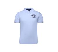 La Martina Camiseta 'Map001' azul claro / negro XL azul claro / negro