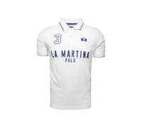 La Martina Camiseta 'Map320 ' azul oscuro / blanco Hombre La Martina S azul oscuro / blanco