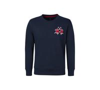 La Martina MCF010 Sudadera Hombre Pullover Manga Larga Regular Azul Marino