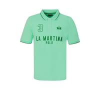 La Martina MCP320 Polo Hombre Camisa Poloshirt Algodón Mezcla Negro