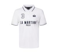 La Martina MCP320 Polo Hombre Camisa Poloshirt Algodón Mezcla Negro