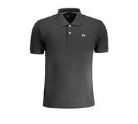 La Martina - Polo clásico de piqué, Corte Regular, Negro, Man, XL